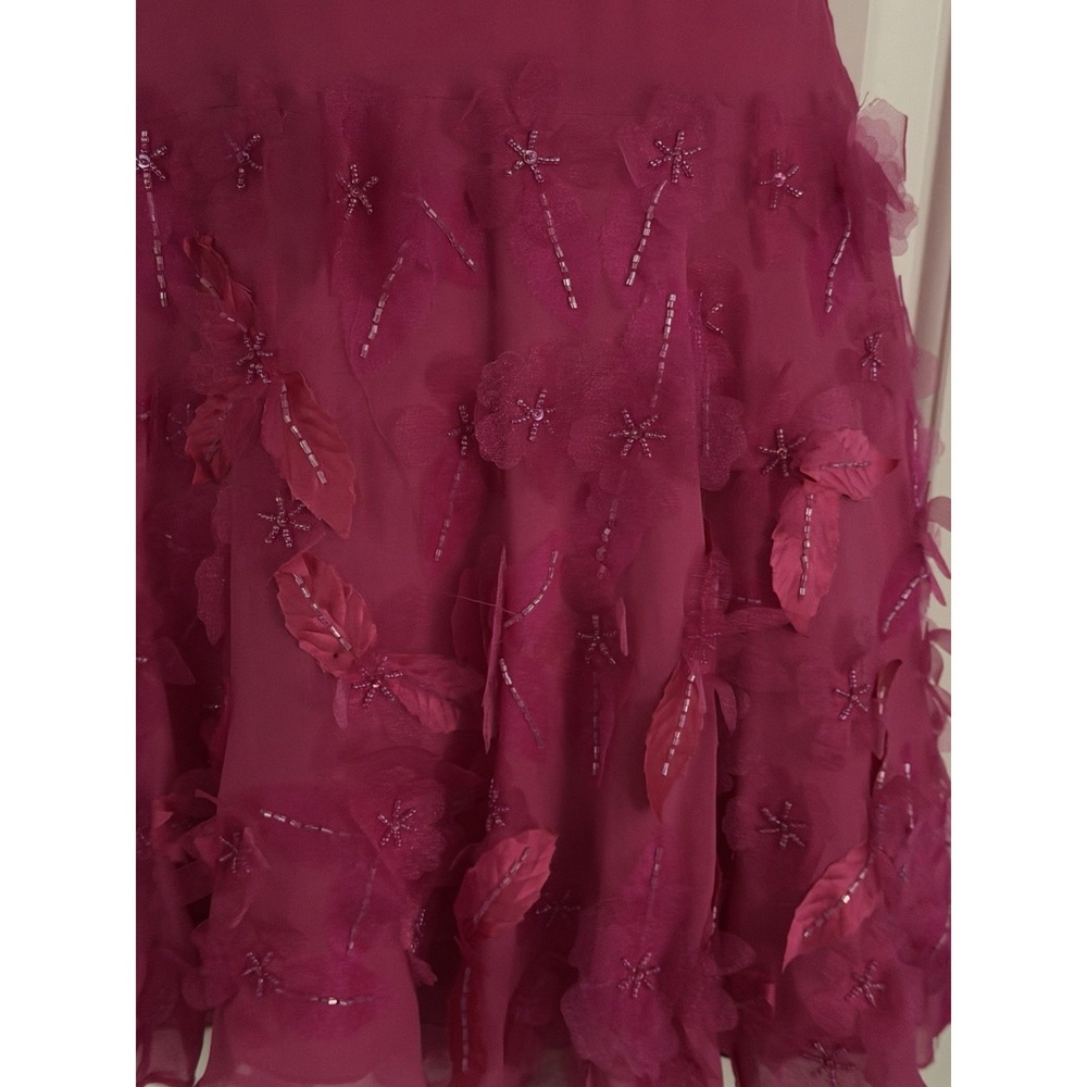 Sue Wong Nocturne vintage silk beaded fringe cocktail dress - Picture 10 of 10